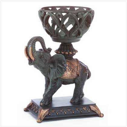 Elephant Candle / Flower Holder from Wade Street Originals