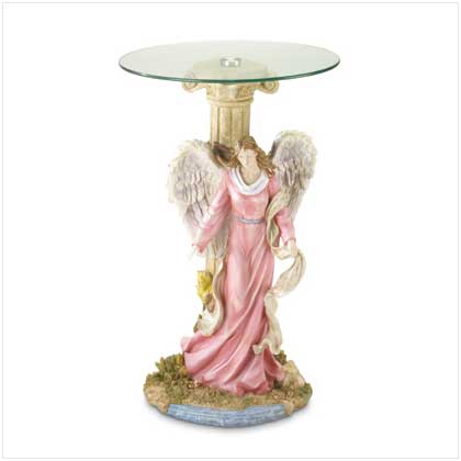Angel Table with Glass Top from WADE STREET ORIGINALS !