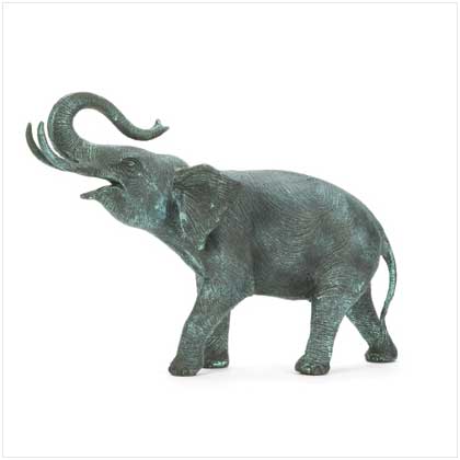 Aluminum Elephant Statue from Wade Street Originals